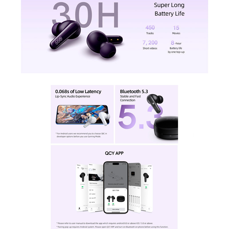 هندزفری بلوتوثی کیو سی وای T13X