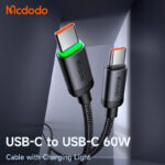 کابل دو سر تایپ سی فست شارژ 60 وات مک دودو CA-441 طول 1 متر